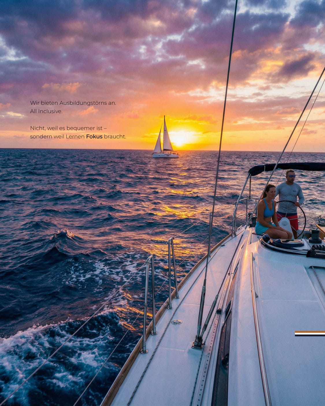 Sonnenuntergang auf See